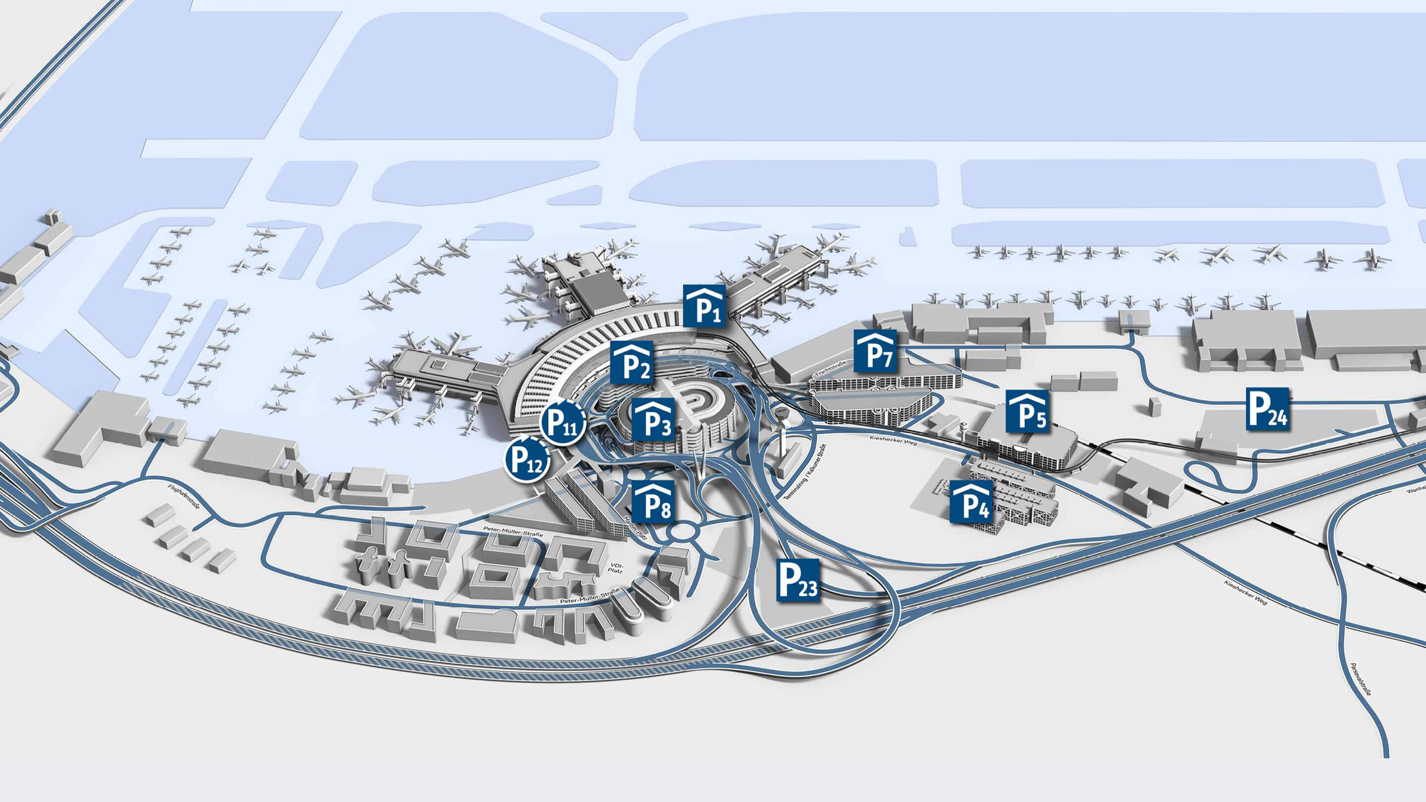 Reisebüro Bucht Parken Am Düsseldorfer Flughafen