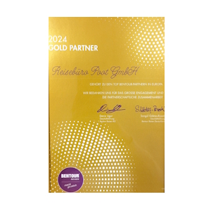 Urkunde - Bentour Gold Partner